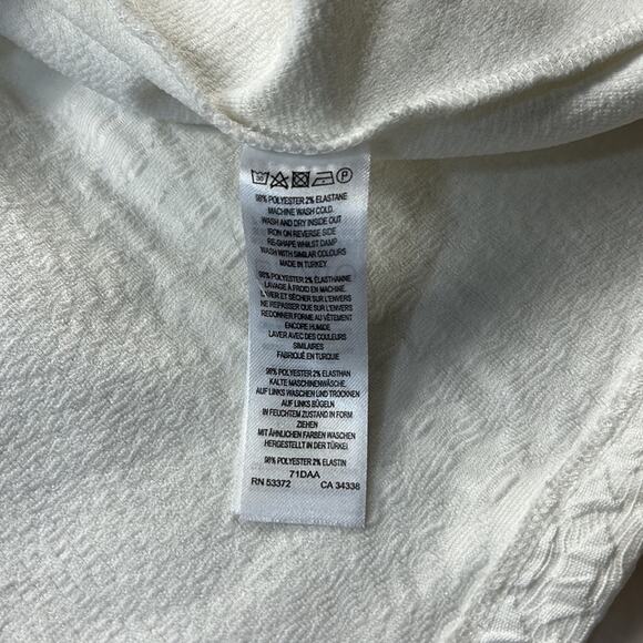 French Connection pleated front zip up bust fit and flare dress, size 8 - Picture 7 of 7